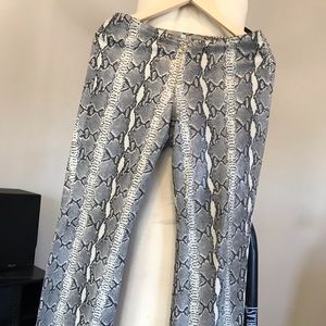 Snake skin pants